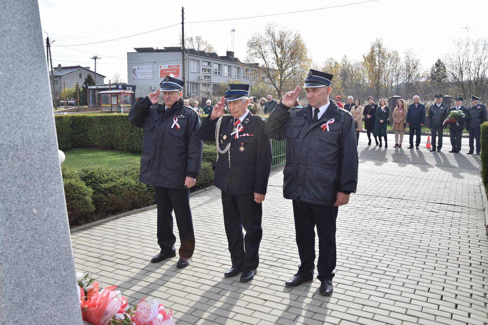 Zdjęcie przedstawiające przedstawicieli gminnych jednostek OSP