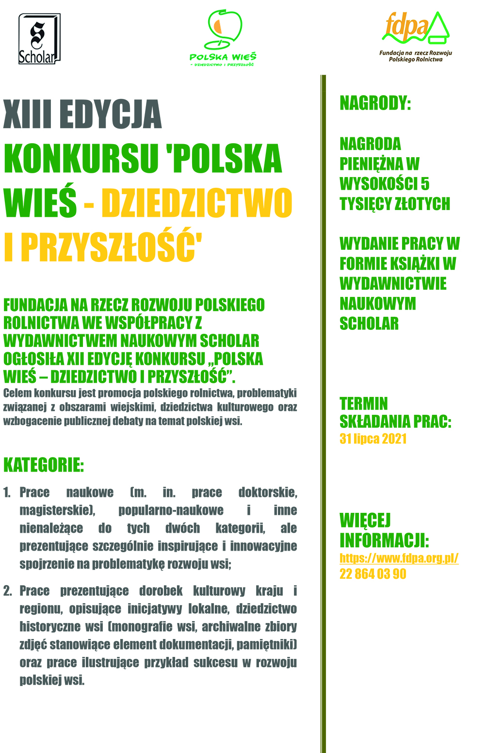 Grafika przedstawiająca plakat zachęcający do udziału w konkursie 