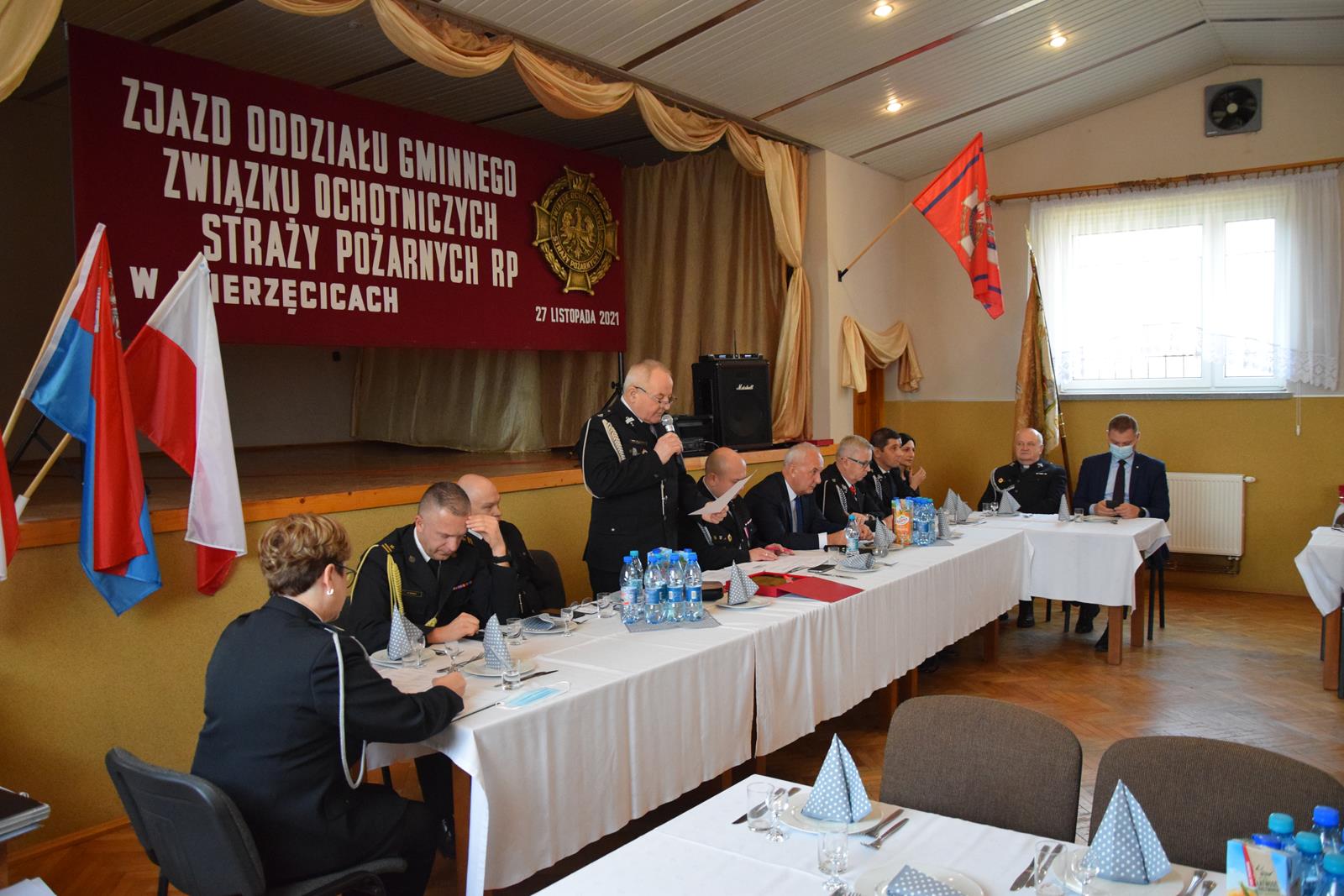 Zdjęcie z Zjazdu Odziału Gminnego Związku OSP RP w Mierzęcicach